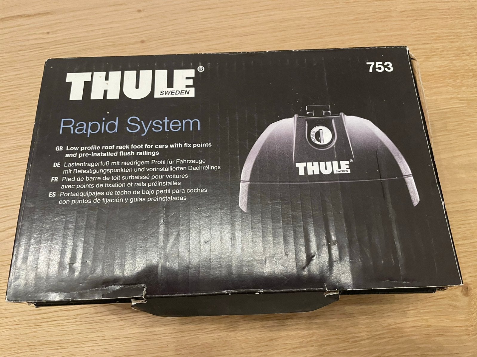 4 pieds de fixation THULE Rapid System 753, Enlèvement ou Envoi, Utilisé, Audi
