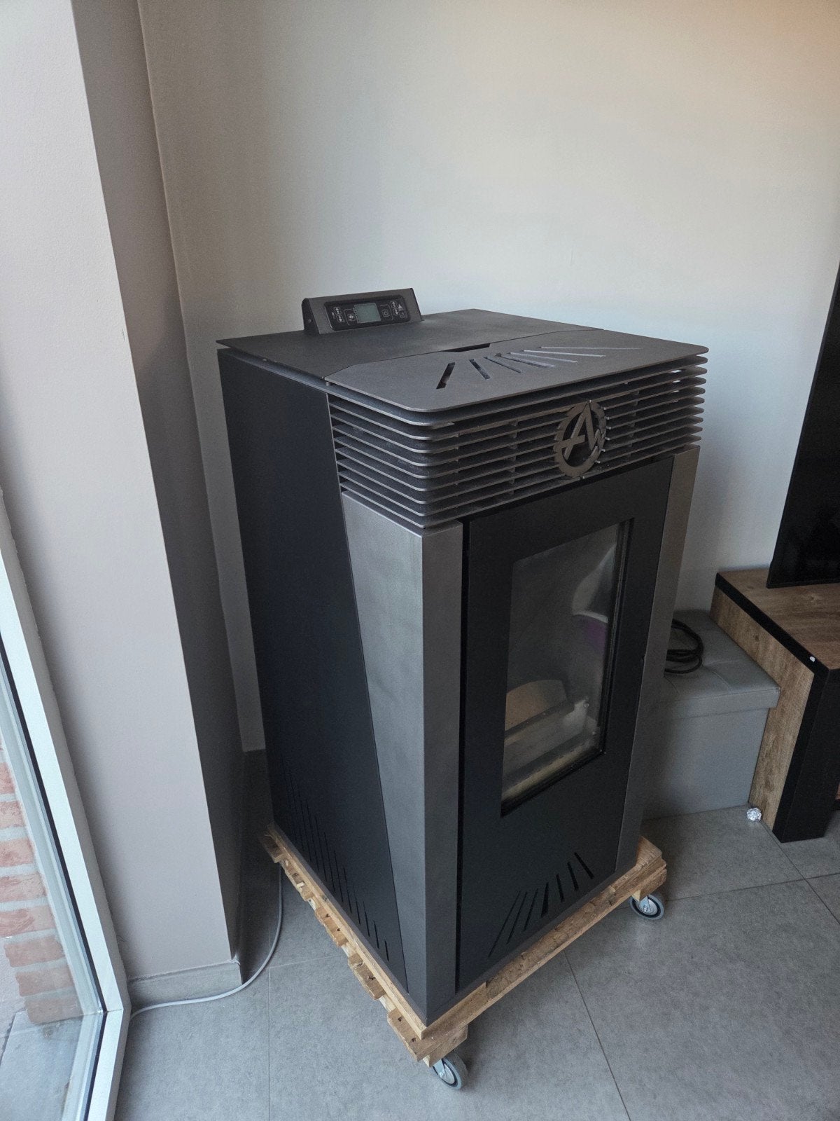 🔥 Poêle à pellets EuroAlpi ROSA 12 kW, Autres carburants, Comme neuf, Enlèvement, Poêle à granulés