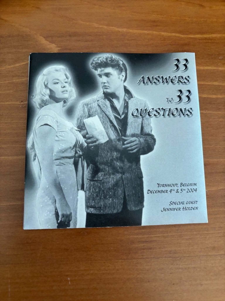 Elvis shape promo cd, 33 answers to 33 questions. 3 euro., Ophalen of Verzenden, Zo goed als nieuw, Rock-'n-roll, Promo
