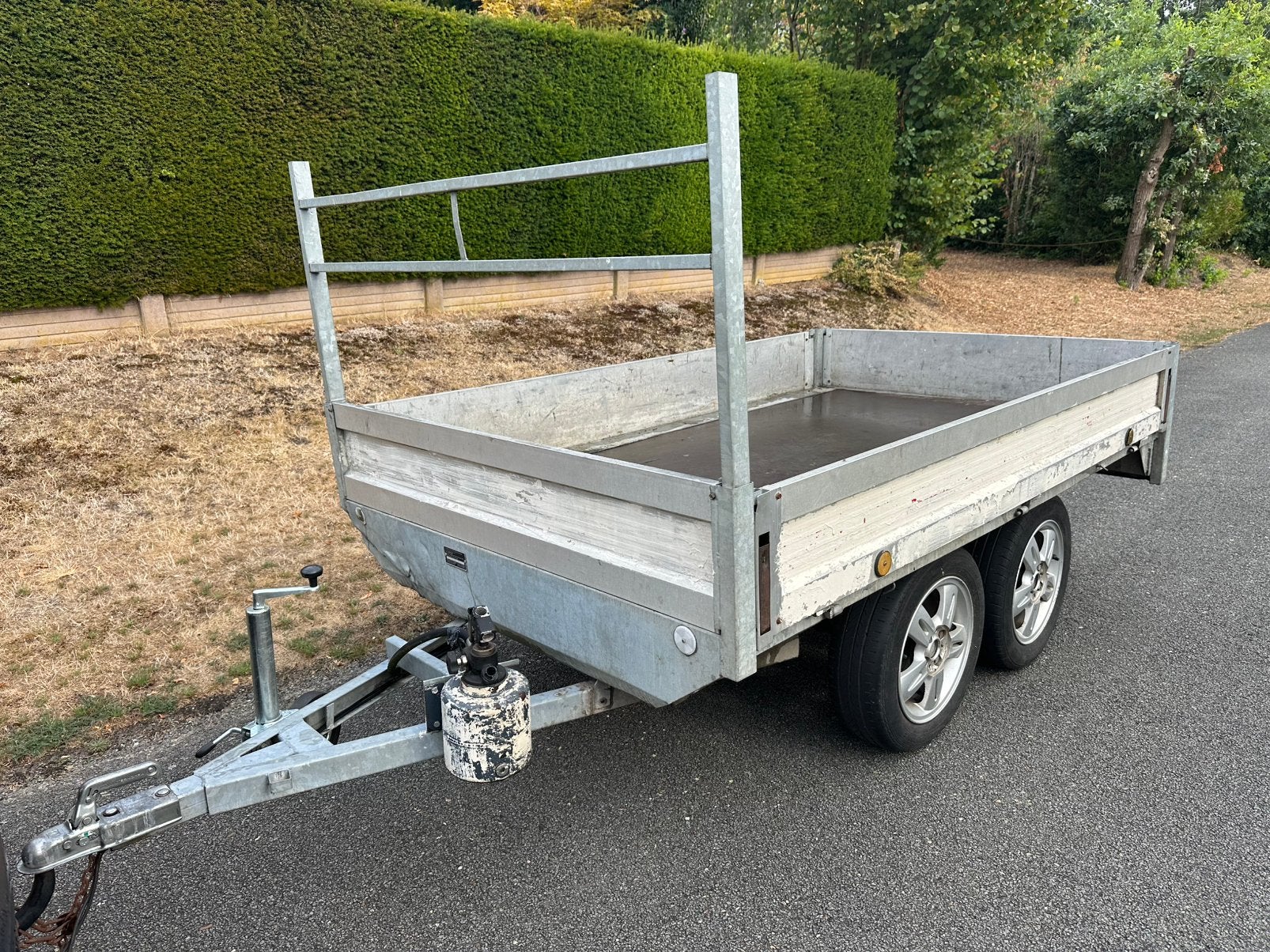 Aanhangwagen dubbelas kipper, Auto diversen, Aanhangers en Bagagewagens, Ophalen, Zo goed als nieuw