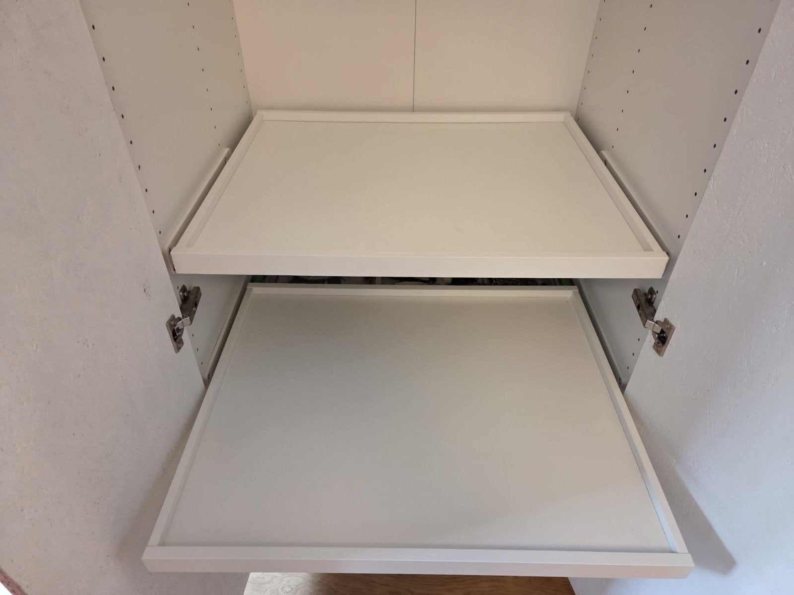 2 Plateaux coulissants IKEA Komplement 75x58cm, Maison & Meubles, Moins de 70 cm, 70 à 120 cm, Comme neuf, Enlèvement