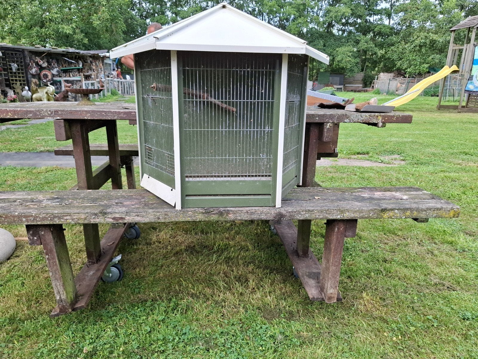 Buiten vogelkooi, Dieren en Toebehoren, Ophalen, Gebruikt, Metaal, Vogelkooi
