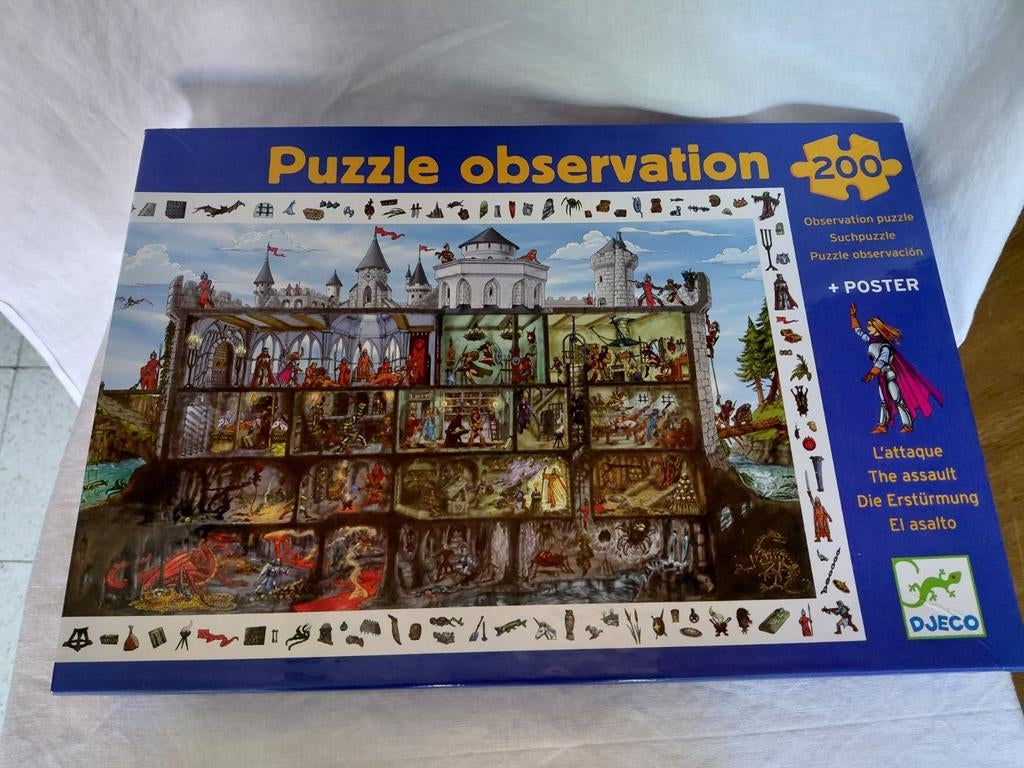 Puzzle observation l’attaque 200 djeko, Hobby & Loisirs créatifs, Sport cérébral & Puzzles, Puzzle, Enlèvement ou Envoi