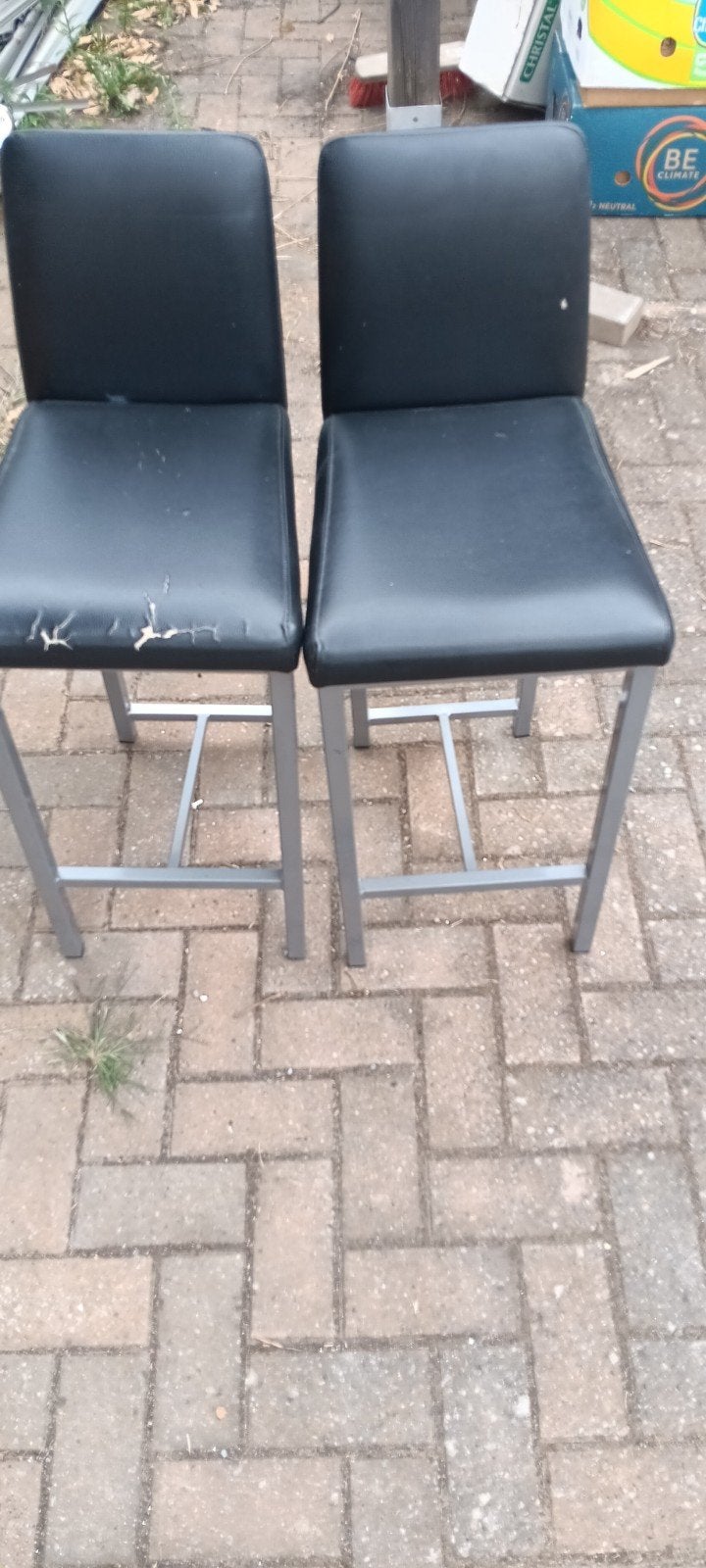 2 barkrukken met rugleuning, Huis en Inrichting, Barkrukken, Ophalen