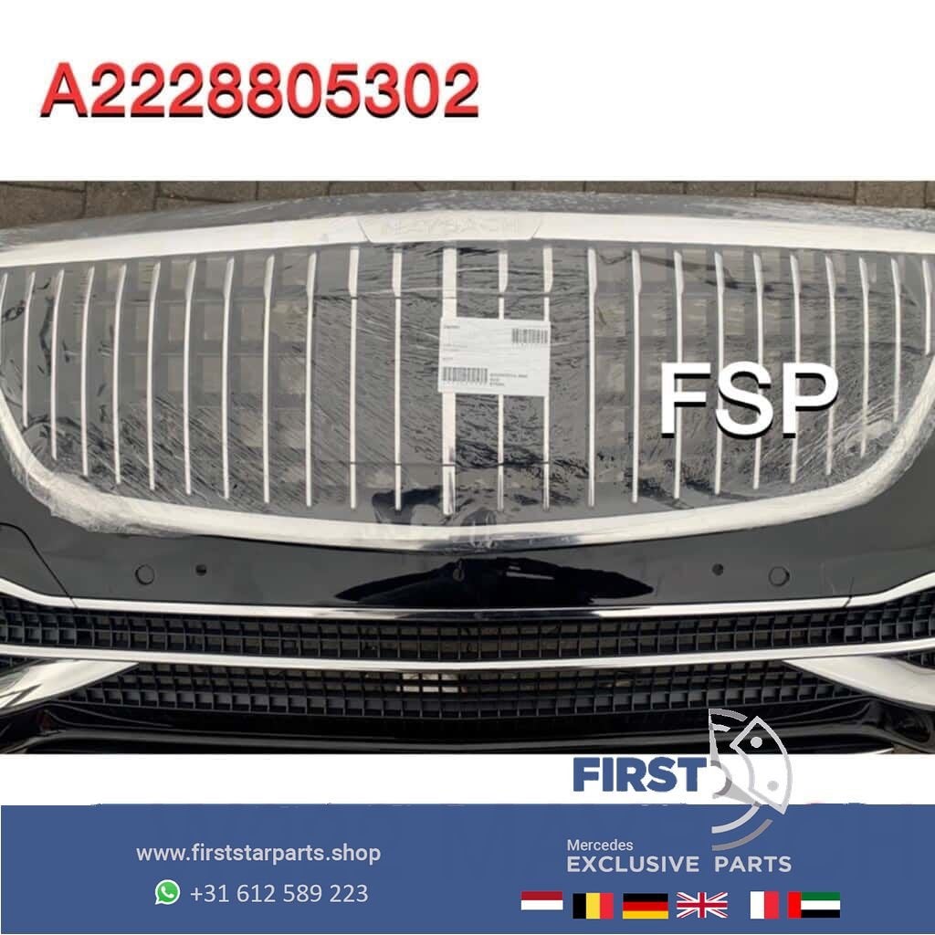 A2228805302 W222 S Klasse Mercedes MAYBACH GRIL ORIGINEEL Ra, Gebruikt, -, Ophalen of Verzenden, -
