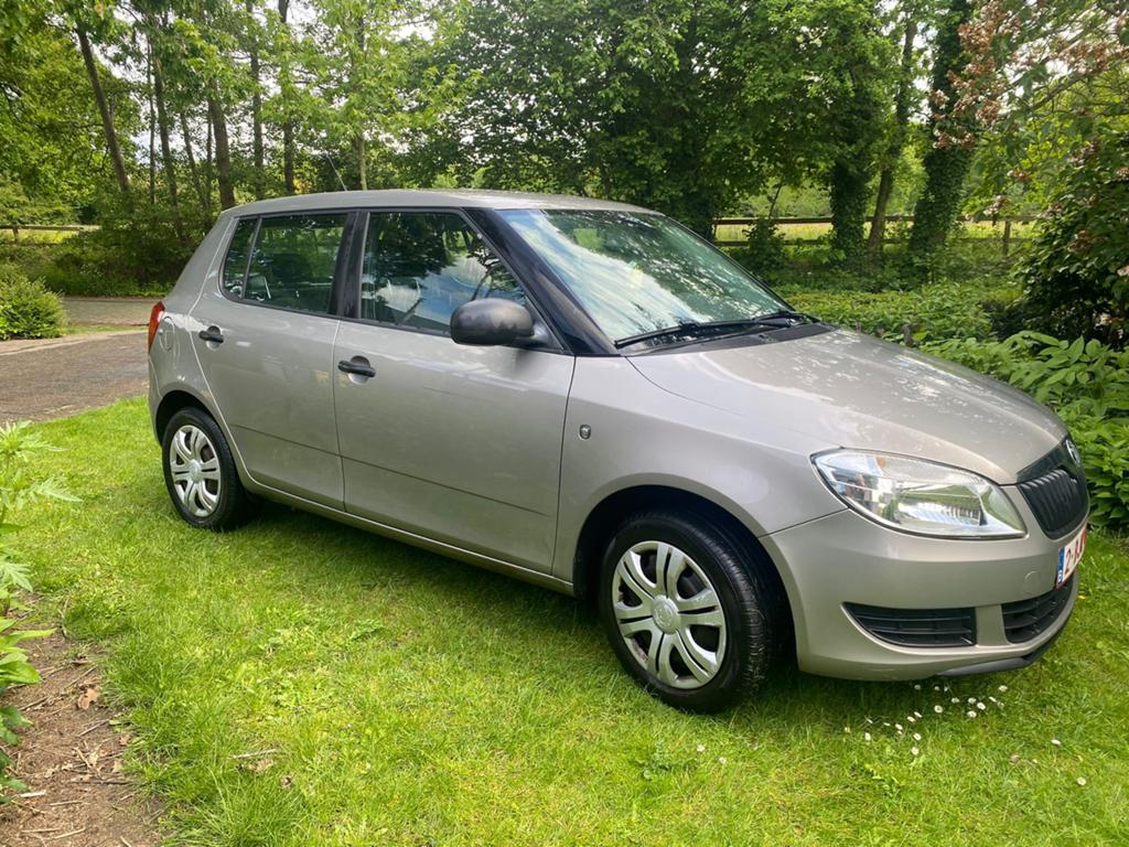 Skoda Fabia 2010 cappucino beige, Euro 5, Stof, Zwart, Beige