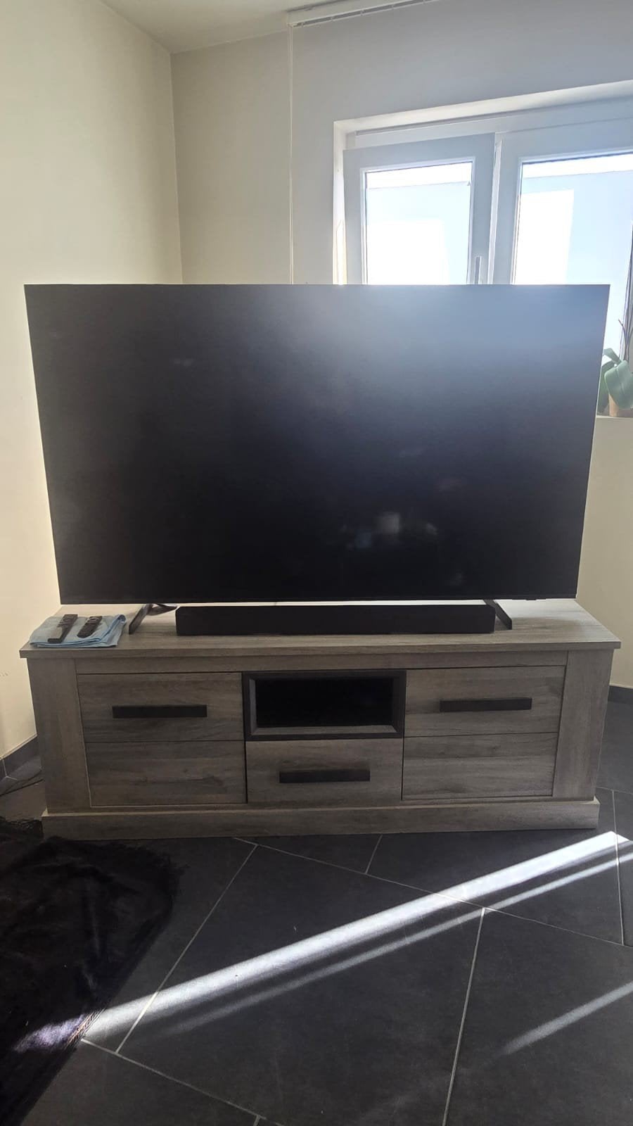 tv Samsung qled 65inch samsung soundbar, Maison & Meubles, Enlèvement