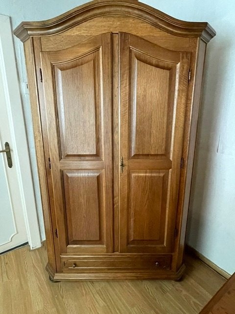 Kast in eik, Ophalen, 100 tot 150 cm, Klassiek, Eikenhout