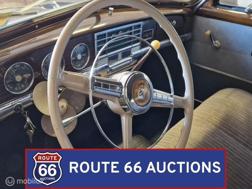 Plymouth Deluxe | 1950 | Route 66 Auctions, Auto's, Zwart, Handgeschakeld, Overige carrosserie, Plymouth