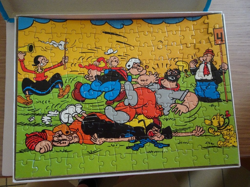 Puzzle 140 pièces - Popeye, Enlèvement ou Envoi, Utilisé, Autres types