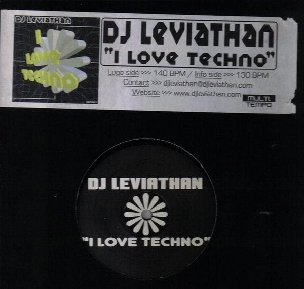 DJ Leviathan - I Love Techno, Ophalen of Verzenden, Zo goed als nieuw, 12 inch, Trance