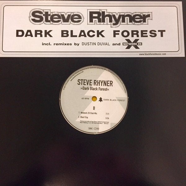 Steve Rhyner - Dark Black Forest, Ophalen of Verzenden, Zo goed als nieuw, 12 inch, Trance