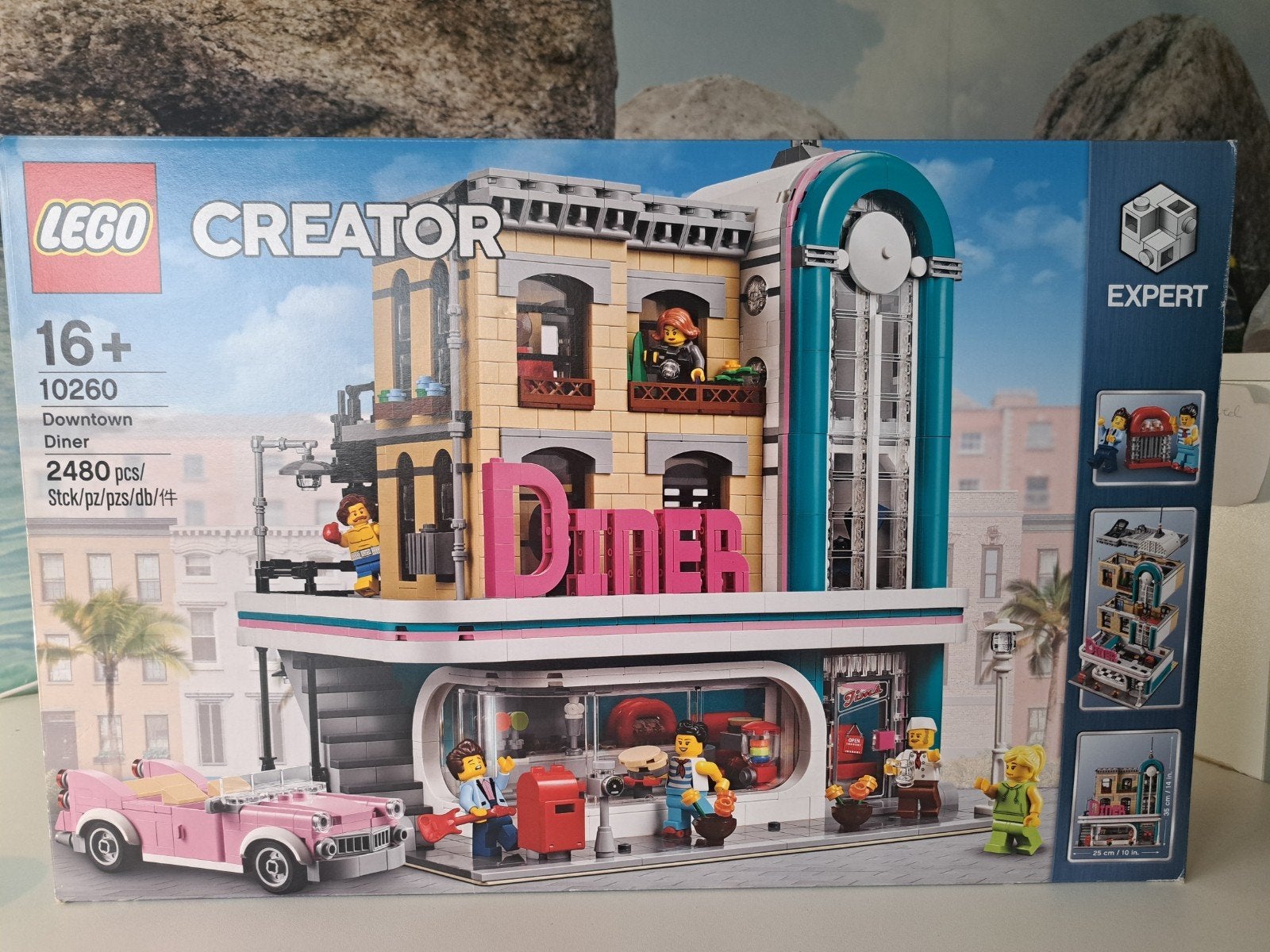 Lego Creator Downtown diner 10260, Ophalen, Lego, Zo goed als nieuw, Compleet