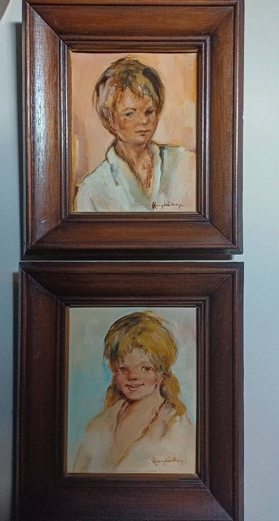 Schilderij olieverf Remi de Pillecyn, ingelijst, Ophalen, Gesigneerd, Olieverf