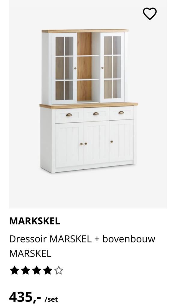 wit vitrine kast 200x132x43 cm, Huis en Inrichting, Kasten | Buffetkasten, Ophalen, Zo goed als nieuw