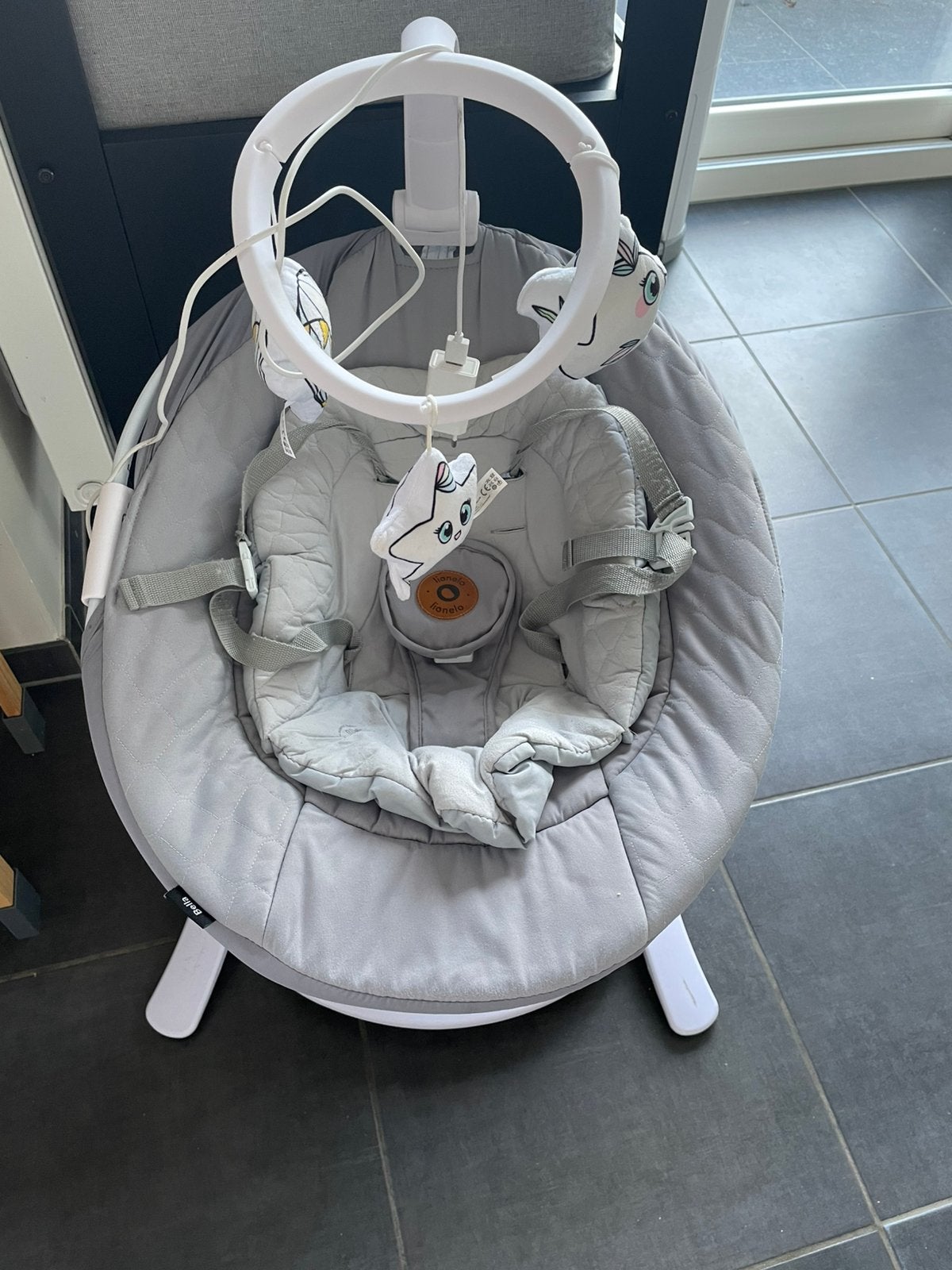 Lionelo bella wipstoel 6in1 elektrisch, Enlèvement, Comme neuf, Chaise rebondissante
