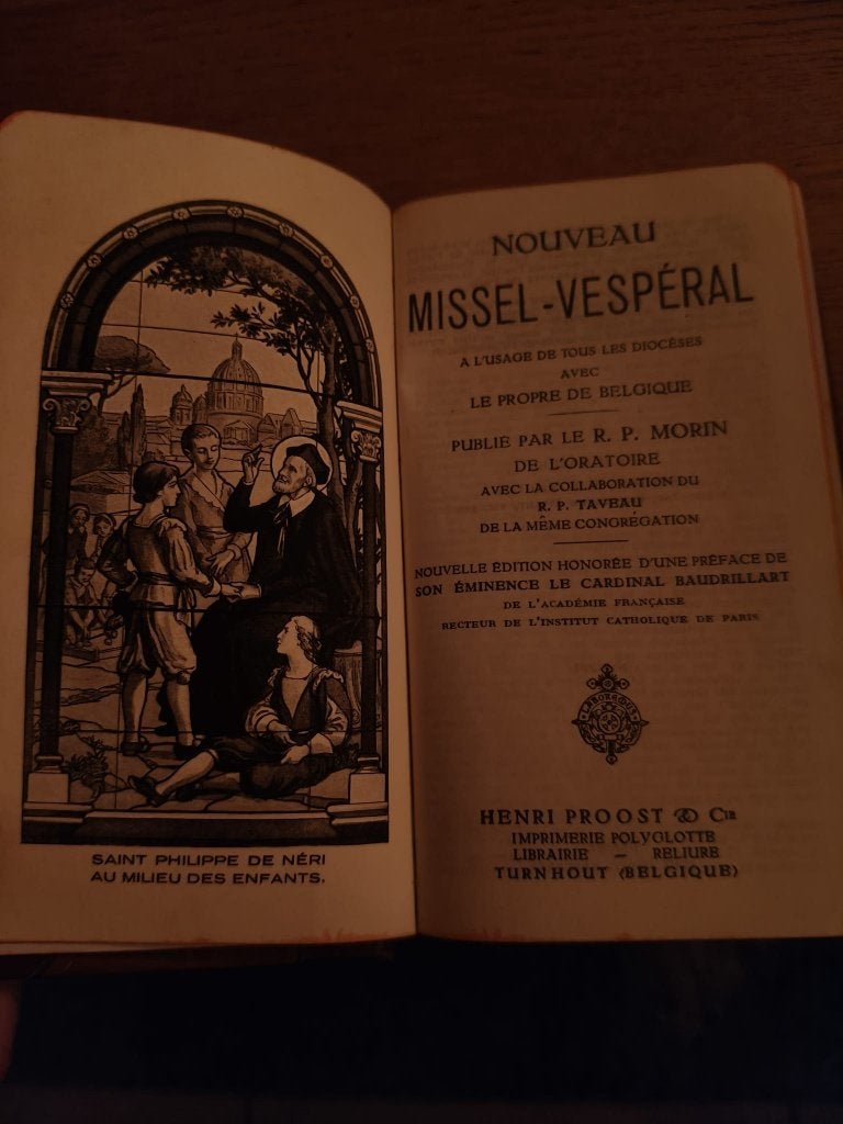 Nouveau Missel-Vespéral – 1939 – R. P. Morin, Livres, Enlèvement ou Envoi, Utilisé, R. P. Morin