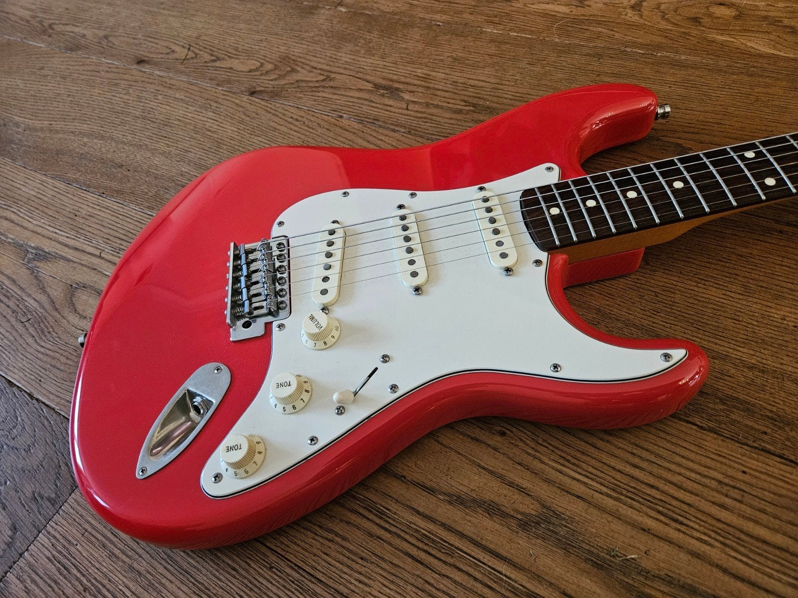 Fender Classic 60s stratocaster Fiësta Red, Ophalen, Fender