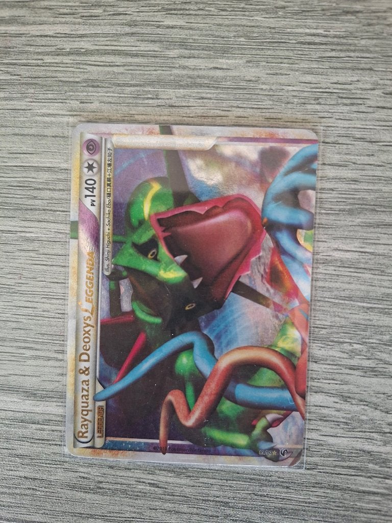 Rayquaza & Deoxys Legend - Undaunted 89/90, Ophalen of Verzenden, Zo goed als nieuw, Losse kaart, Foil