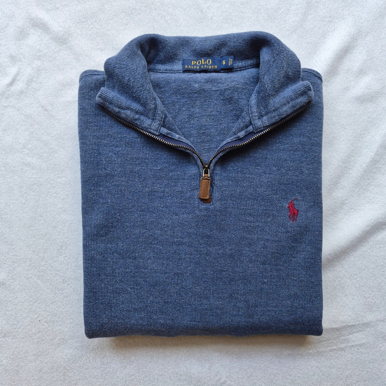 Polo Ralph Lauren Halfzip Trui Blauw S Vintage Casual, Kleding | Heren, Blauw, Ophalen of Verzenden, Maat 46 (S) of kleiner, Polo Ralph Lauren