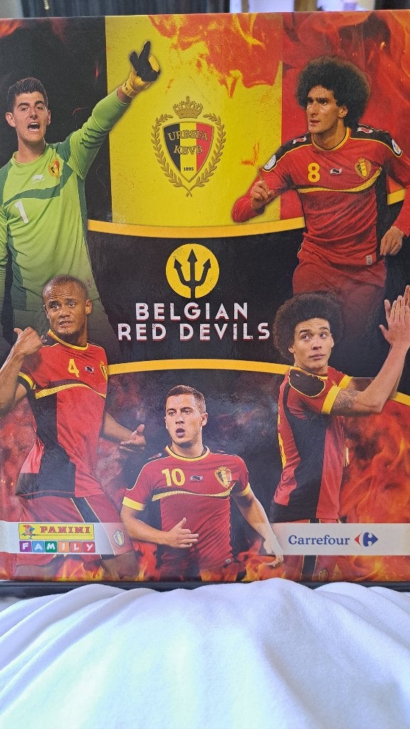 album panini 2014 belgian red devils presque complet, Ophalen of Verzenden