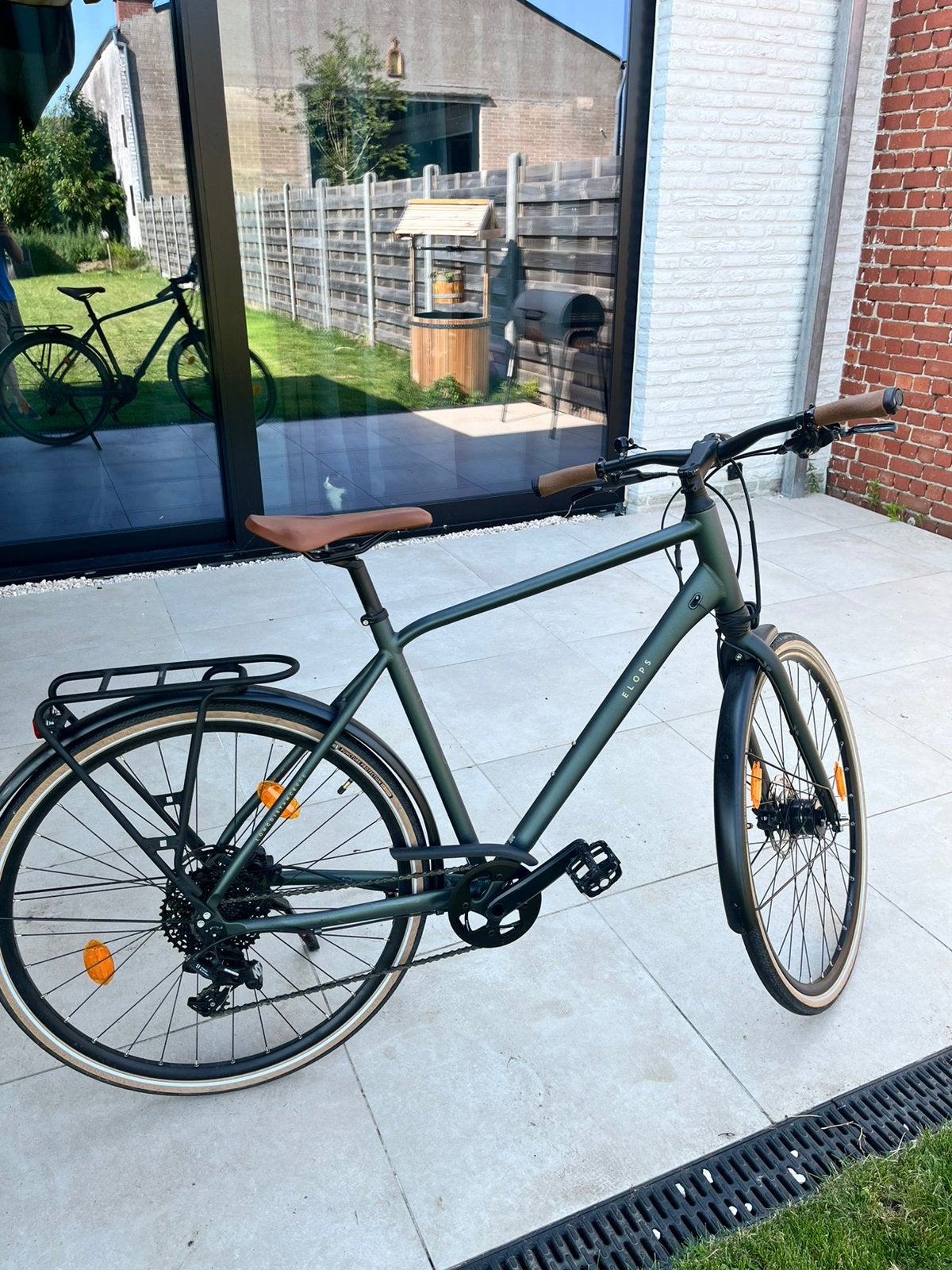 Decathlon Elops LD 900 stadsfiets maat L 1 / heren, Ophalen, Zo goed als nieuw, Versnellingen