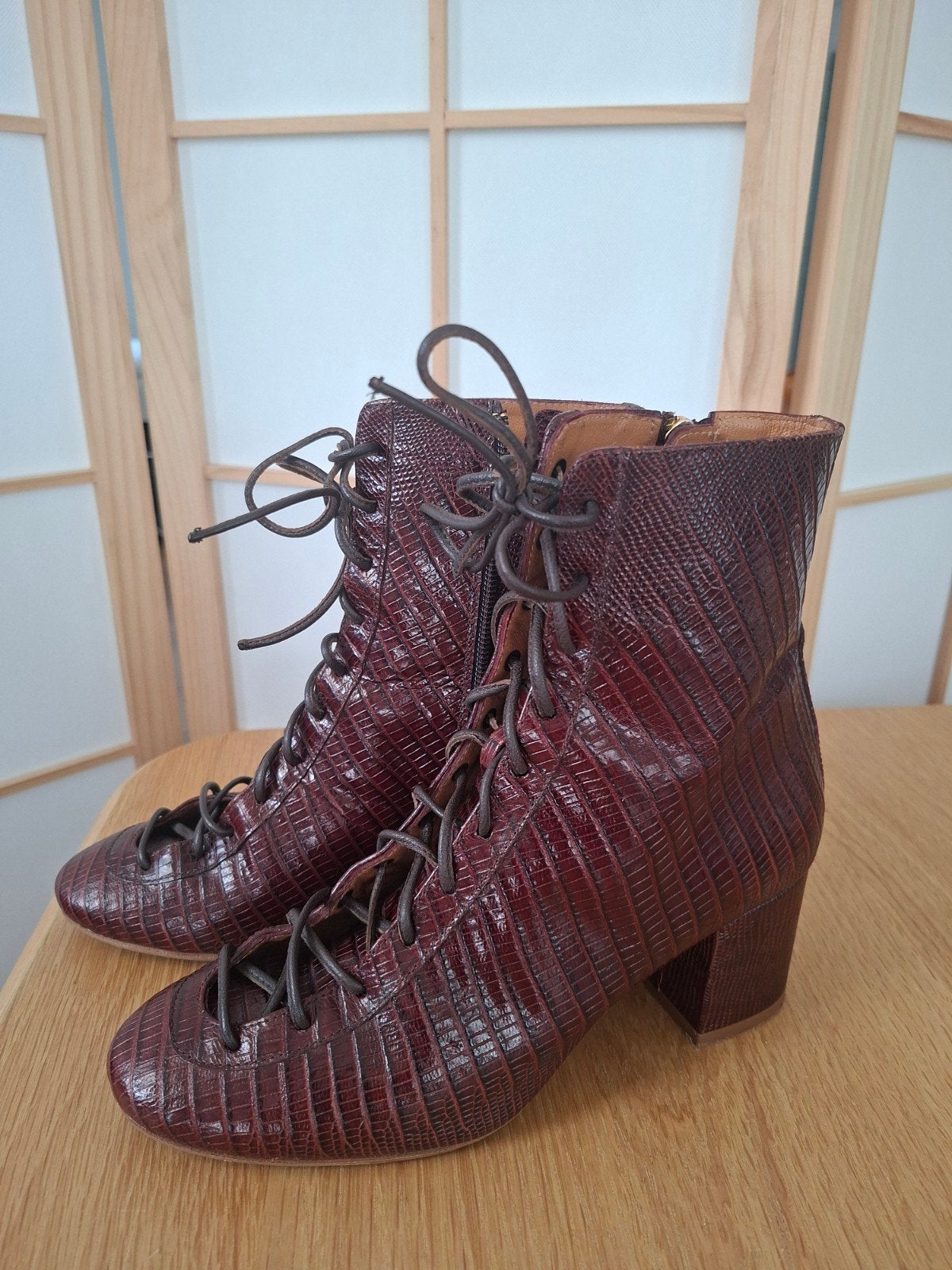 Bottes vintage de la marque Sézane — taille 37 

Belle bo, Rouge, Enlèvement ou Envoi, Boots et Botinnes, Sézane