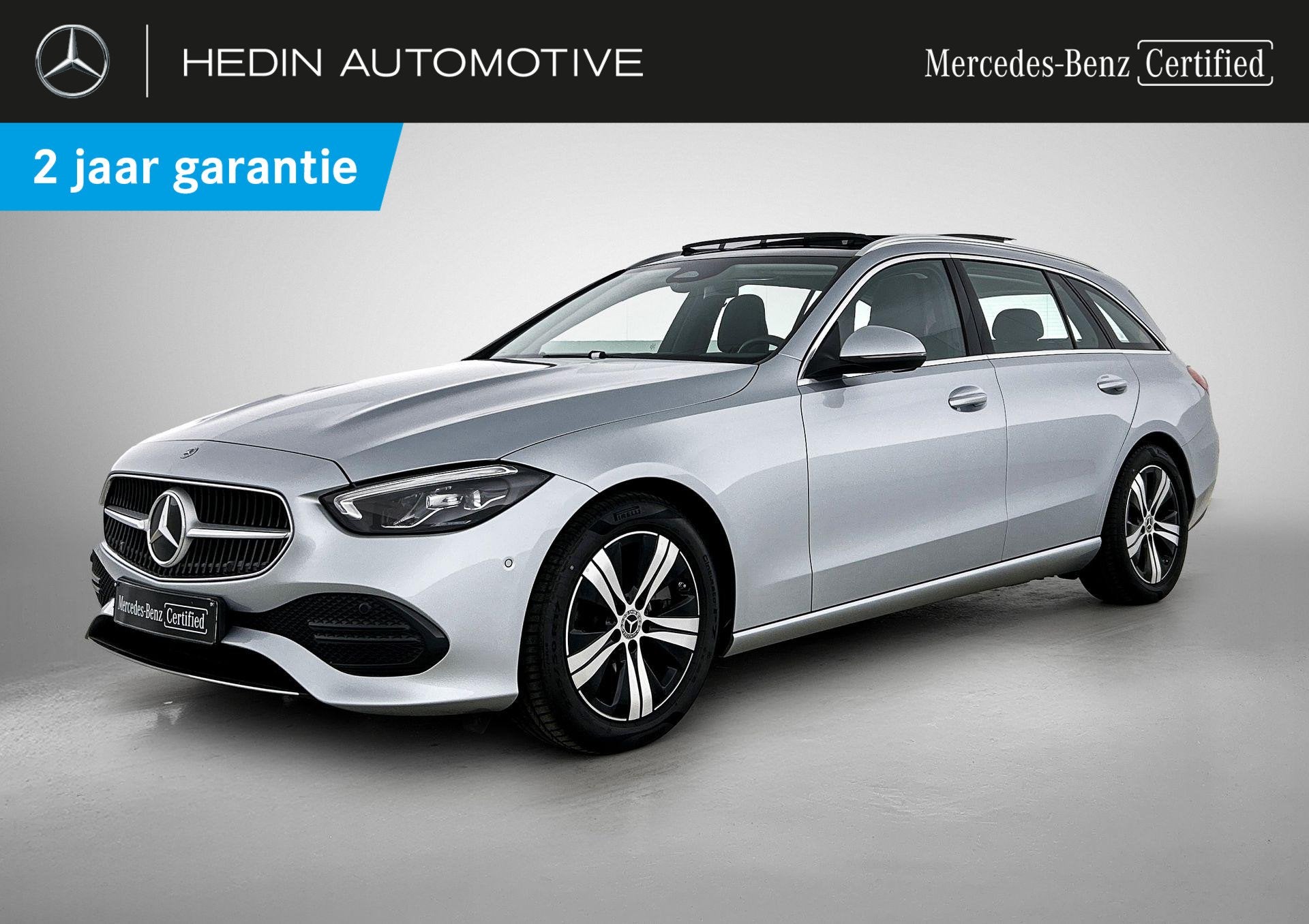 Mercedes-Benz C-Klasse 200 D Break Luxury Line | Panoramisch, Auto's, Automaat, Zwart, 4 cilinders, 127 g/km