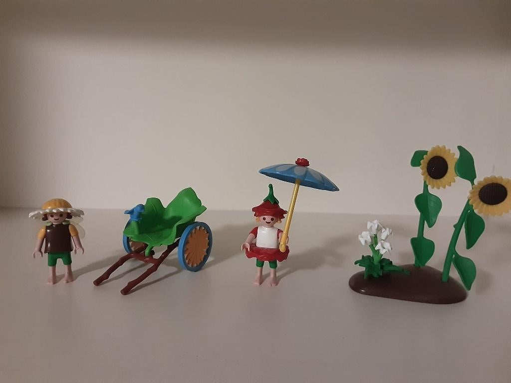 PLaymobil bloemenfee met riksja - compleet, Ophalen of Verzenden, Zo goed als nieuw, Complete set