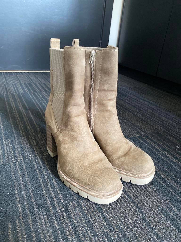 Beige enkellaarsjes Graceland  maat 38, Ophalen, Zo goed als nieuw, Beige