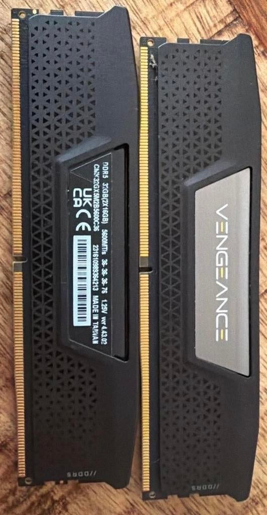 Corsair Vengeance Ram geheugen, Computers en Software, RAM geheugen, Ophalen, Nieuw, Desktop, DDR5