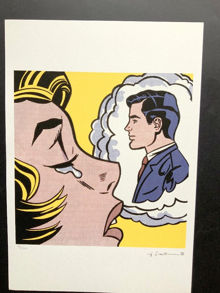 Lichtenstein, genummerde litho ( 35 X 50 cm), Genummerd, Ophalen of Verzenden, Personages en Fantasiefiguren, Lithografie