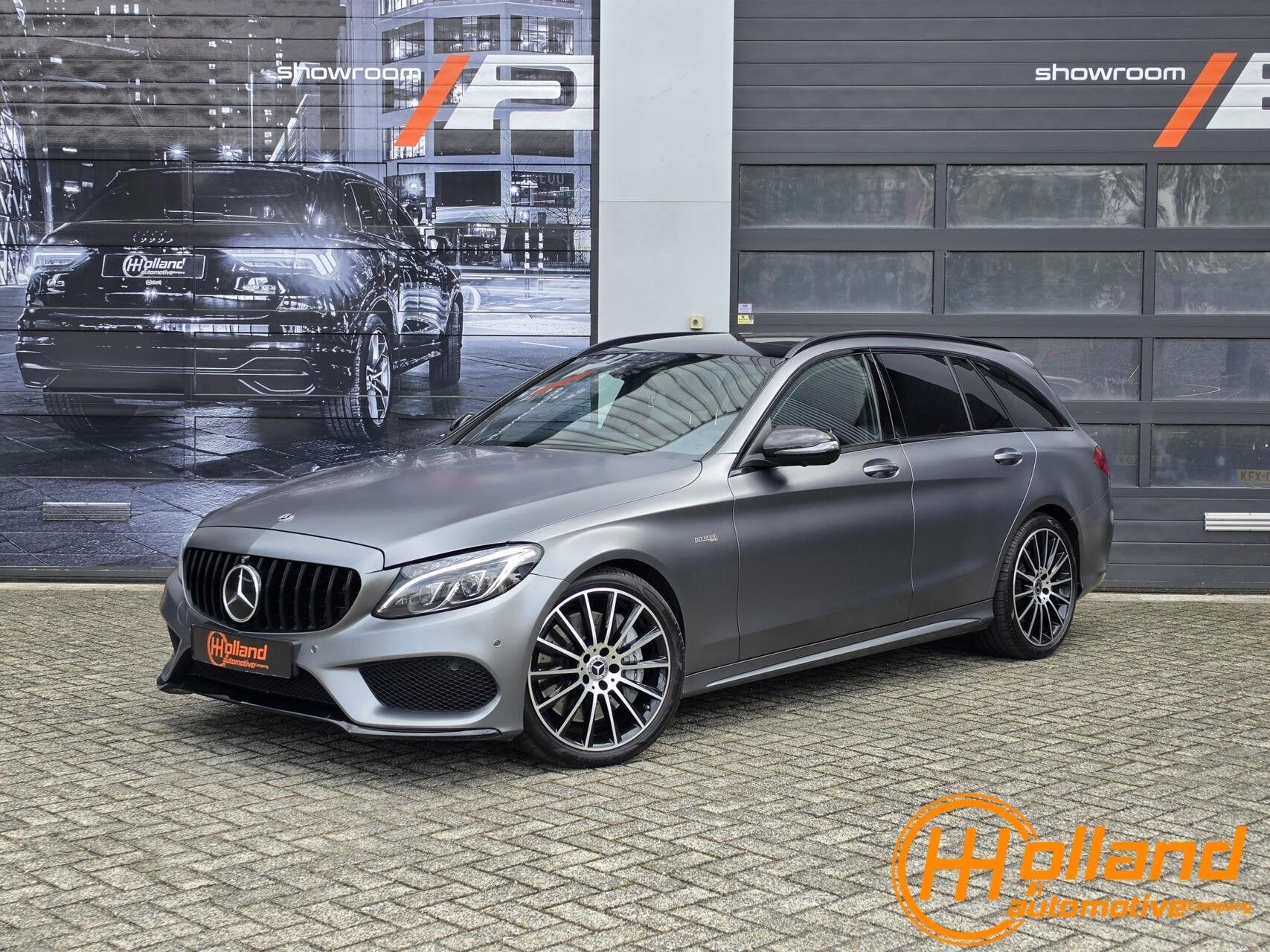 Mercedes C43 AMG, Auto's, Automaat, Gebruikt, Zwart, Start-stop-systeem