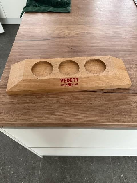 Bouteille en bois extra blind Vedett, Enlèvement ou Envoi, Utilisé, Autres types, Autres marques