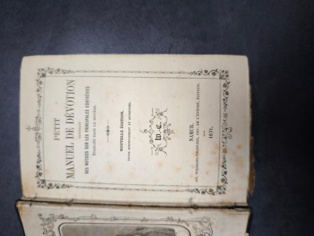 "Petit Manuel de Dévotion" (1871), Antiek en Kunst, Antiek | Boeken en Manuscripten, Ophalen of Verzenden