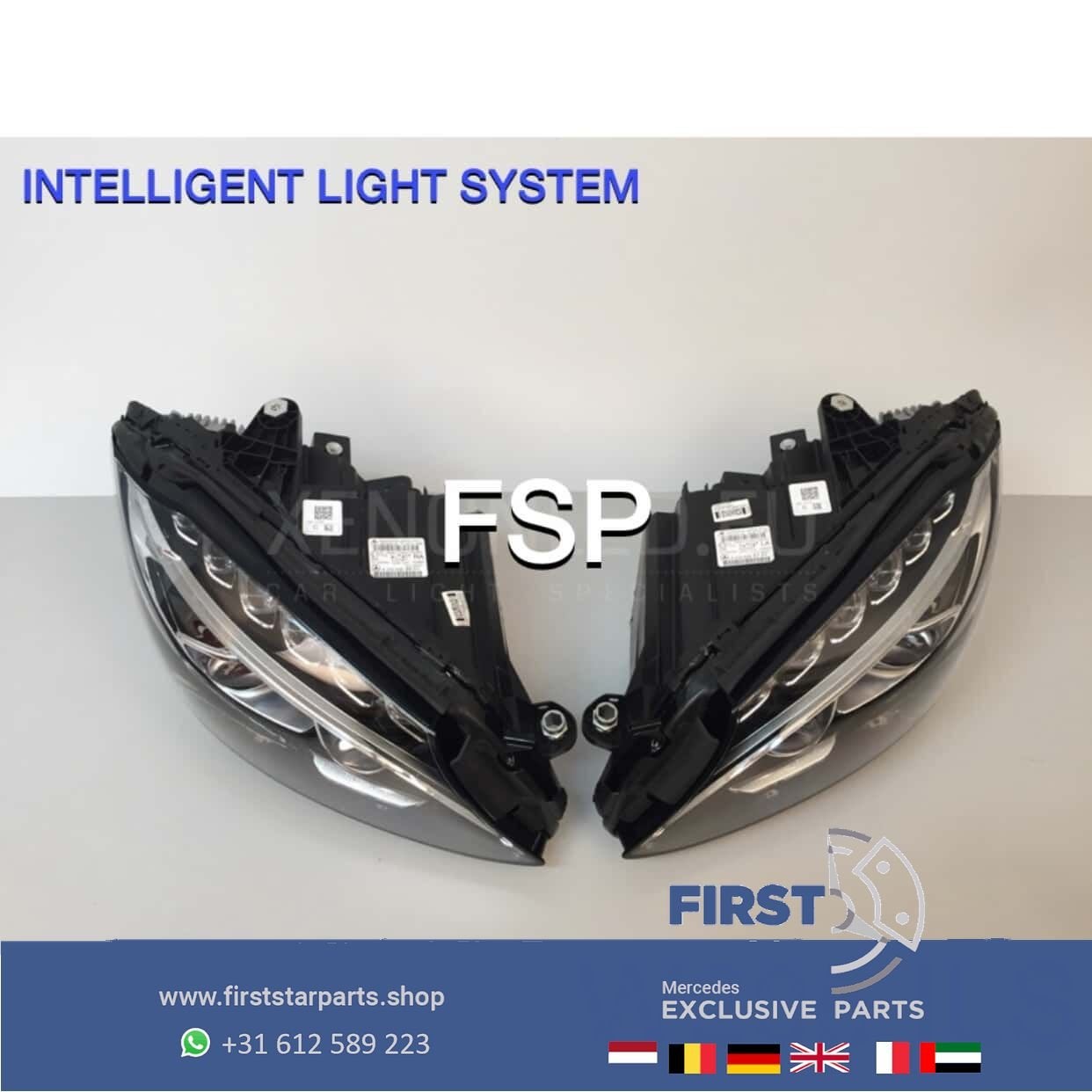 W205 INTELLIGENT LIGHT SYSTEM Koplamp LINKS RECHTS Mercedes, Gebruikt, -, Ophalen of Verzenden, -