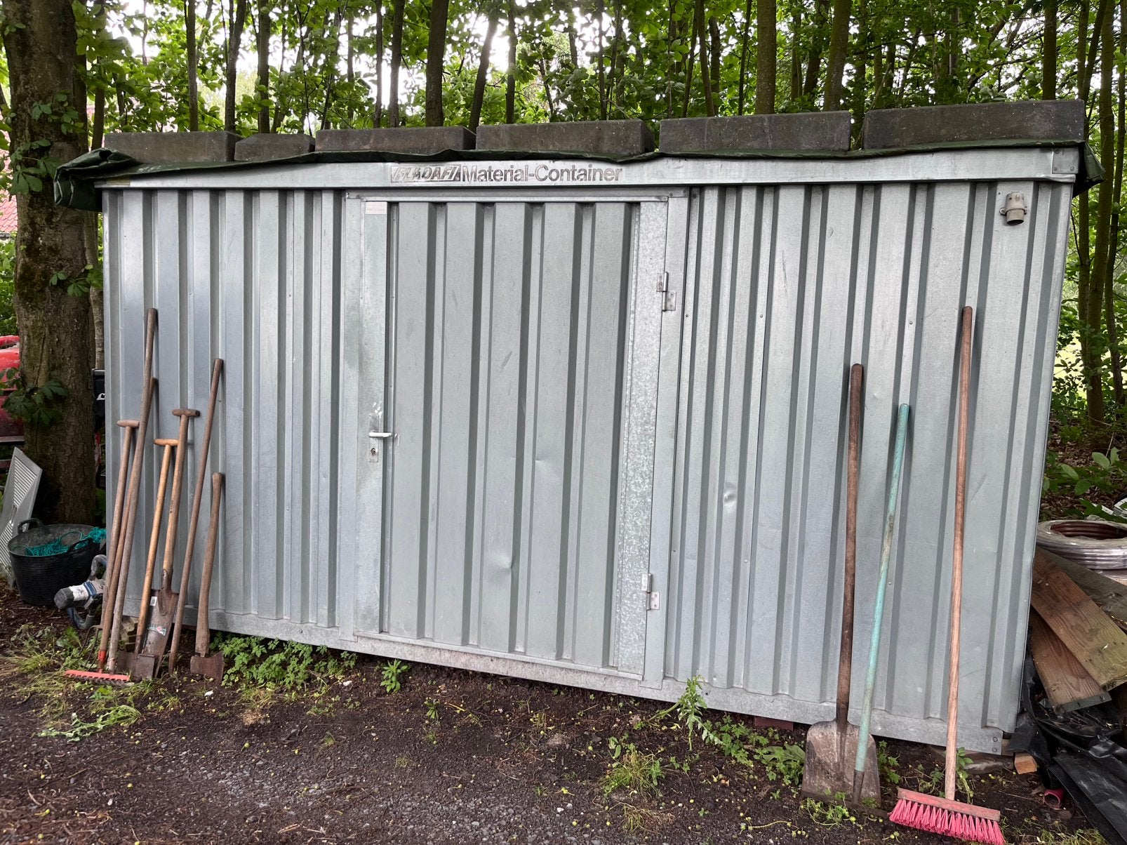 Werfkeet container materiaalcontainer, Ophalen, Zo goed als nieuw