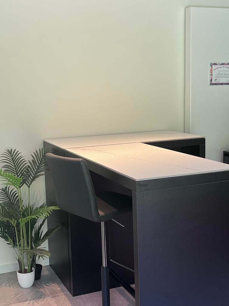 Bartafel 2 stuks 60cmx120cm volledig zwart, Ophalen, Zo goed als nieuw