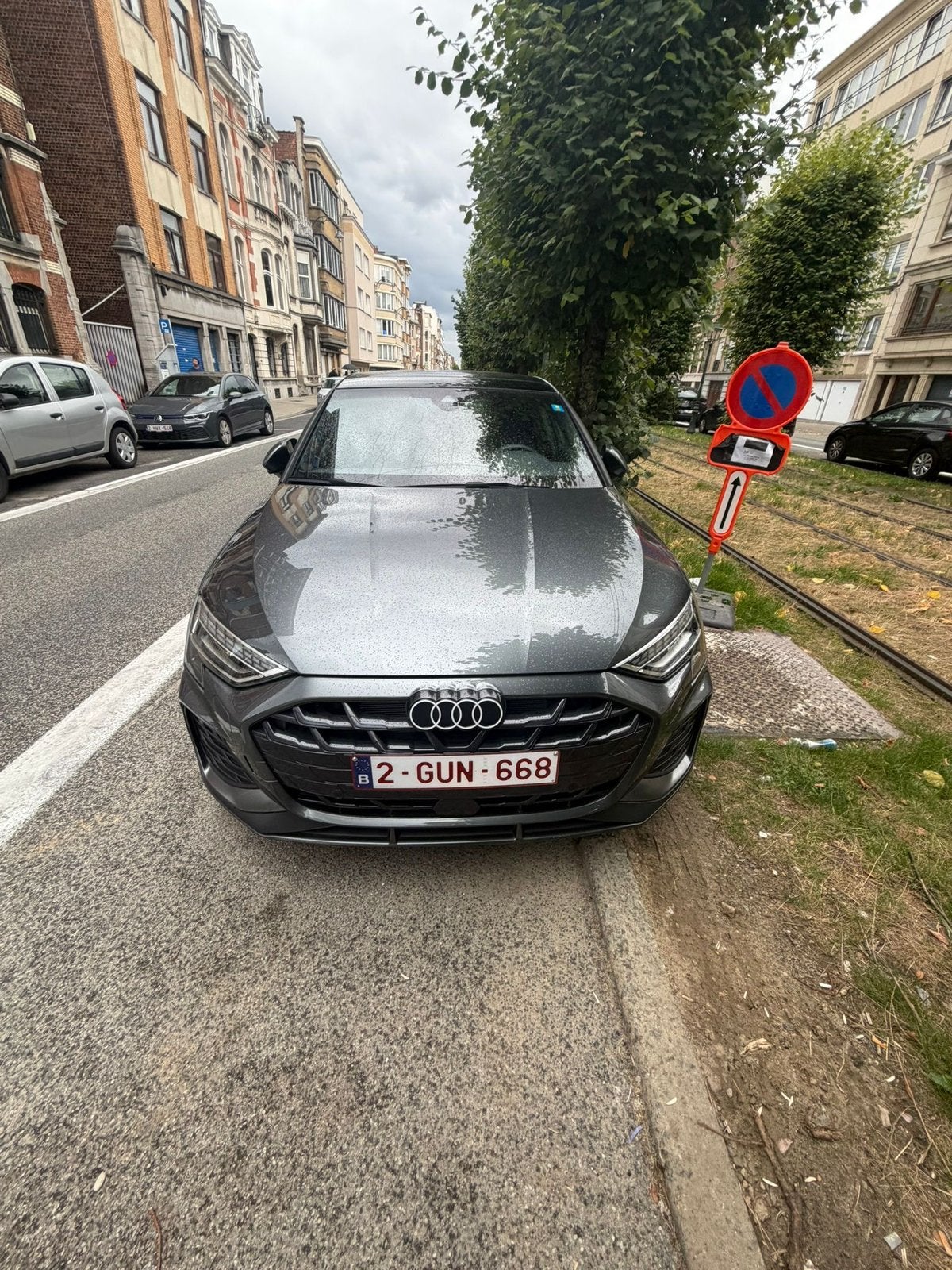 Audi A3 Sportback S line  Essence  S tronic 9400 km, Cuir, Argent ou Gris, Achat, Noir