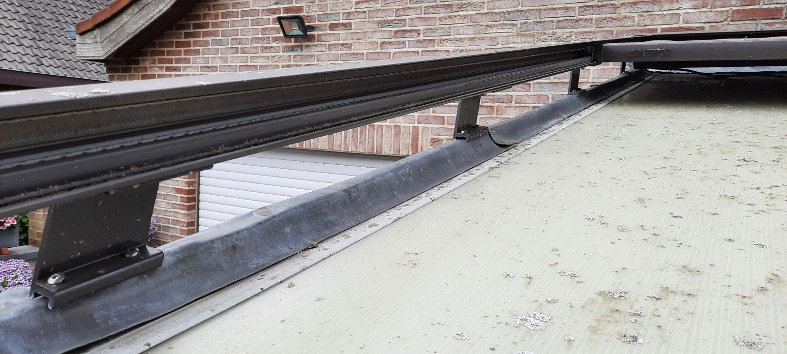 dak zonnewering voor veranda. merk brustor , kleur tau, Ophalen, Gebruikt, Overige materialen