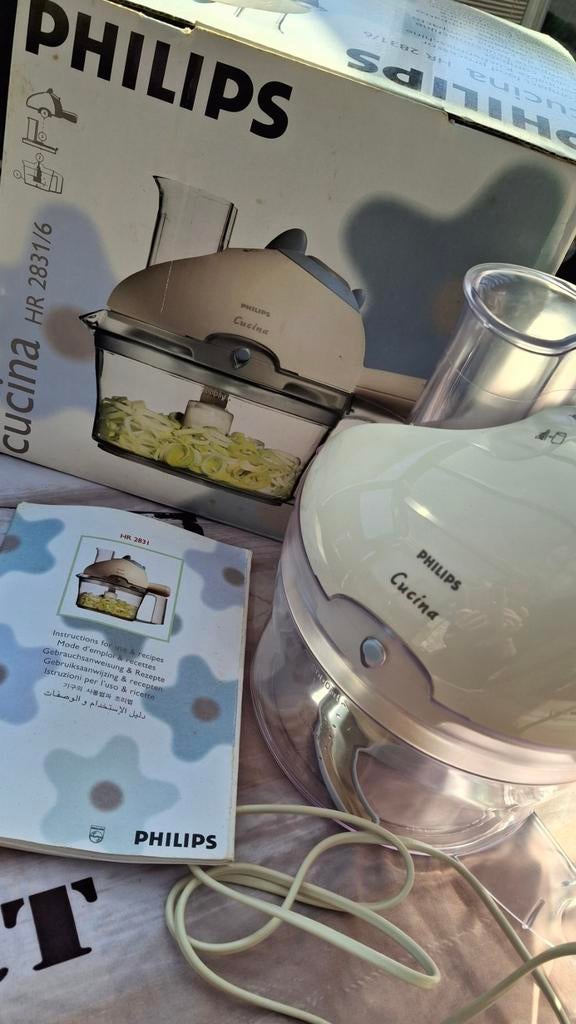 Philips Compacte Keukenmachine, 1 à 2 litres, Enlèvement ou Envoi, Comme neuf, 1 vitesse