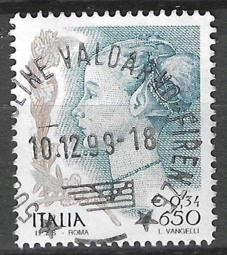 Italie 1998 - Yvert 2314 - Vrouw in de Kunst - 650 l. (ST), Verzenden, Gestempeld