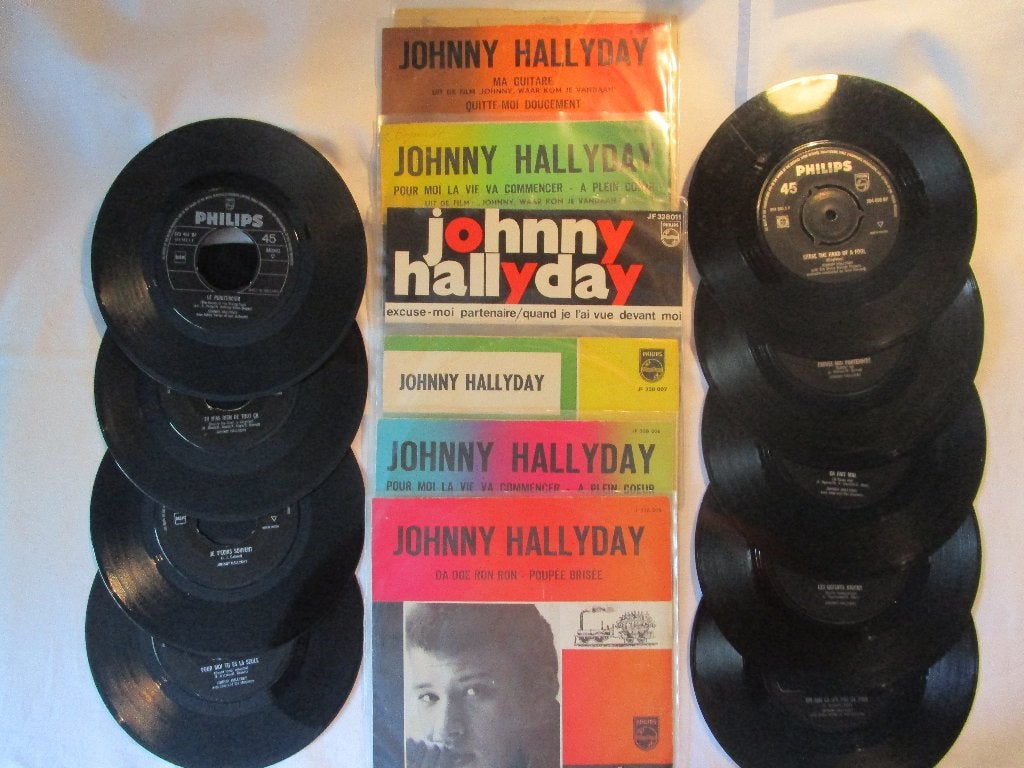 Johnny Hallyday : Lot de 45 tours Hollandais, Enlèvement ou Envoi, 7 inch, Utilisé, Rock et Metal