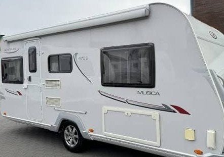 LMC Musica 407 E, Caravans en Kamperen, Caravans, Particulier, LMC en Münsterland, Disselslot, 2 aparte bedden