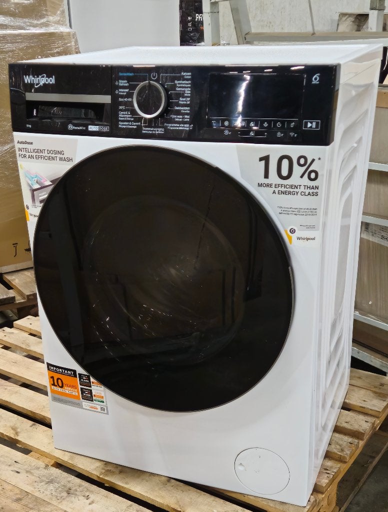 Whirlpool 9 kg, Enlèvement, Comme neuf, 95 cm ou plus