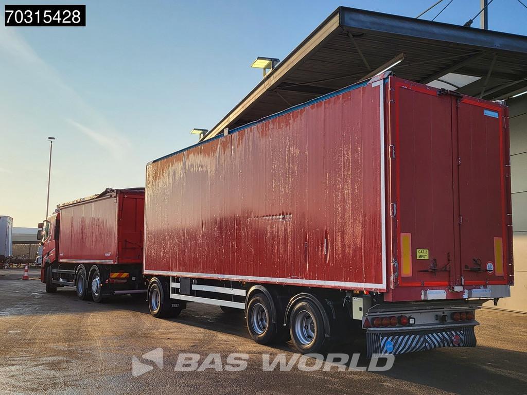 Renault T 480 6X2 Combi 31m3 Benali alu tipper + Walking flo, Autos, Rouge, Achat, Euro 6, Entreprise