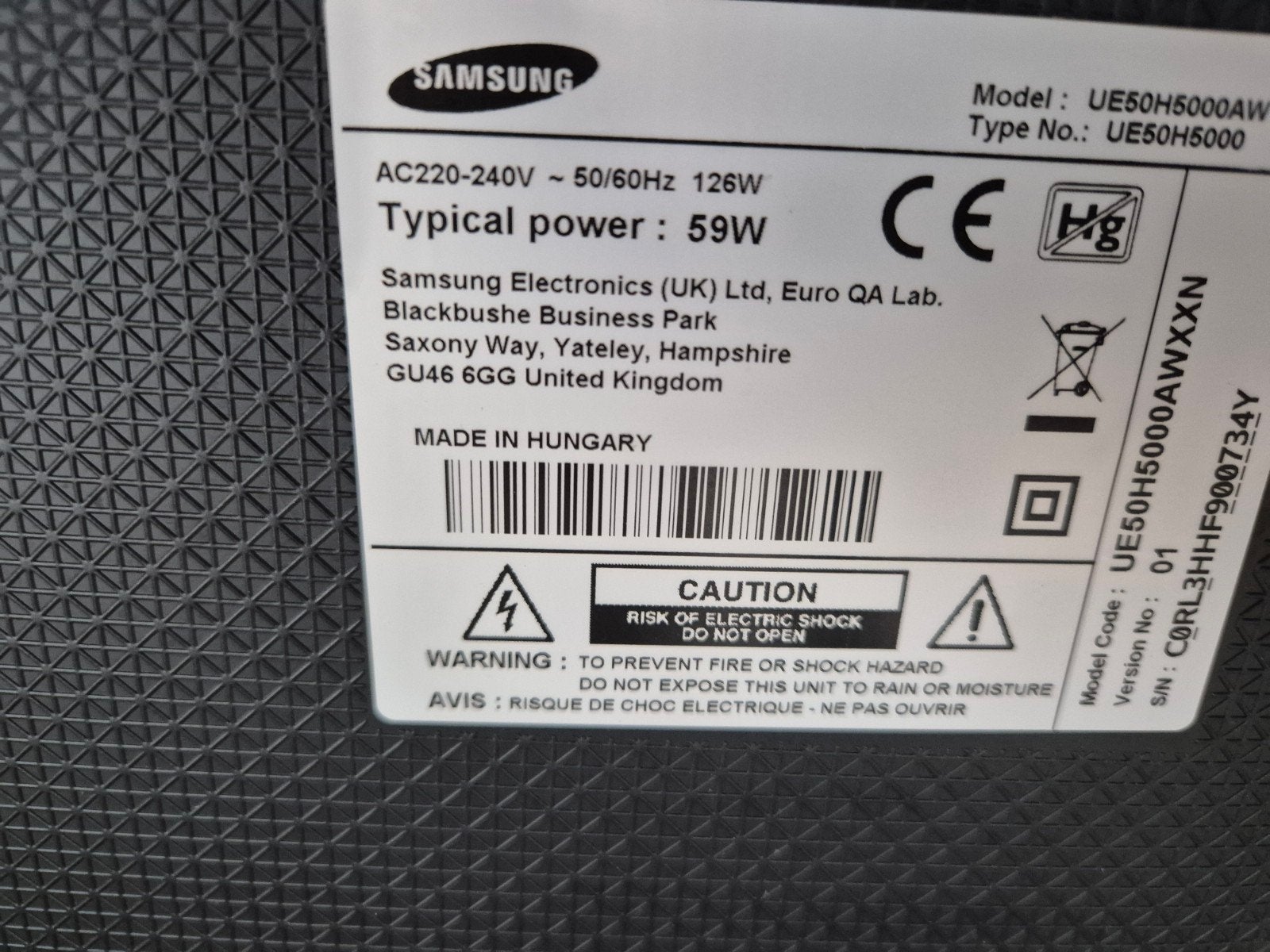Samsung tv 50 inch. Werkt nog perfect, Audio, Tv en Foto, Ophalen, 50 Hz, LCD, Samsung