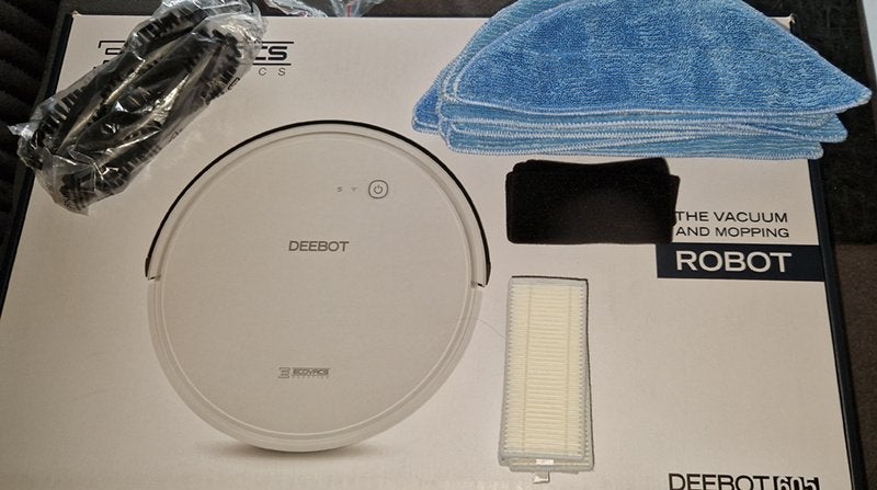 Ecovacs Deebot 605 met veel reserve onderdelen, Réservoir, Comme neuf, Ecovacs, Enlèvement