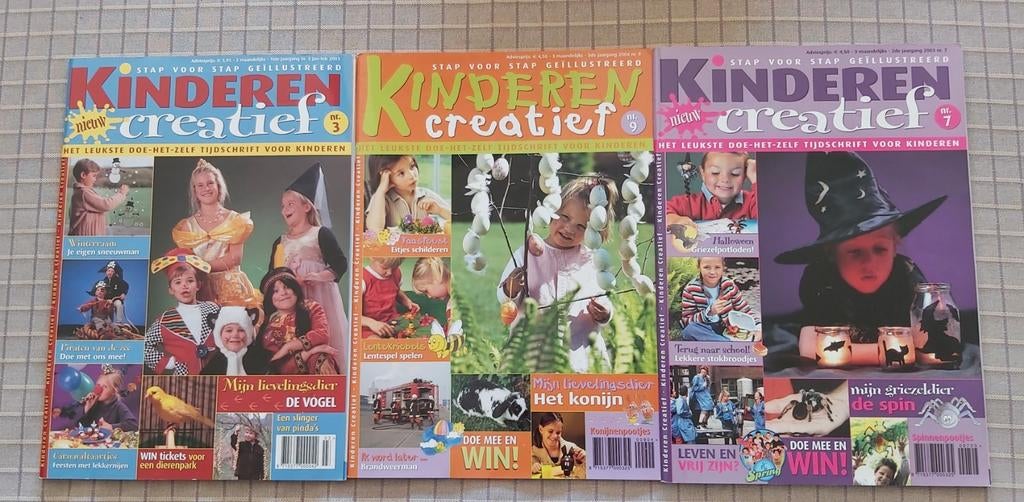 3 tijdschriften Kinderen creatief, Boeken, Ophalen of Verzenden