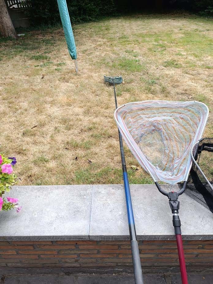 4 meter lang schepnet voor de visser, Ophalen, Gebruikt